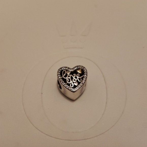 Pandora Jewelry - Openwork Love You Heart Charm Pandora Jewelry - Openwork Love You Heart Charm
